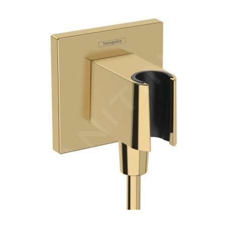 Hansgrohe Fixfit - Coude de raccordement avec support, doré 26889990