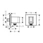 Hansgrohe Fixfit - Coude de raccordement avec support, doré 26889990