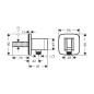Hansgrohe Fixfit - Coude de raccordement avec support, bronze brossé 26887140