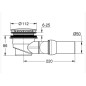 Grohe Garnitures de vidage - Garniture de vidage pour receveurs de douche, sortie horizontale, chrome 49534000