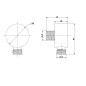 kielle Accessoires - Berceau mural, chrome 20901000