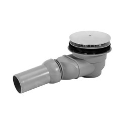 Duravit Accessoires - Garniture de vidage pour receveurs de douche, sortie horizontale, chrome 790263000000000