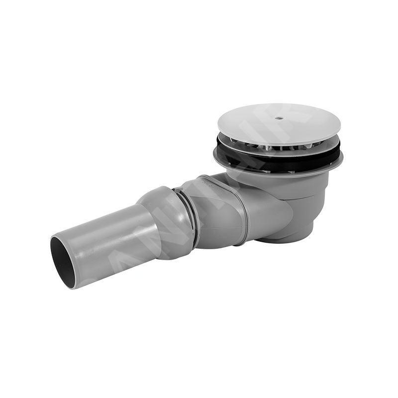 Duravit Accessoires - Garniture de vidage pour receveurs de douche, sortie horizontale, chrome 790263000000000