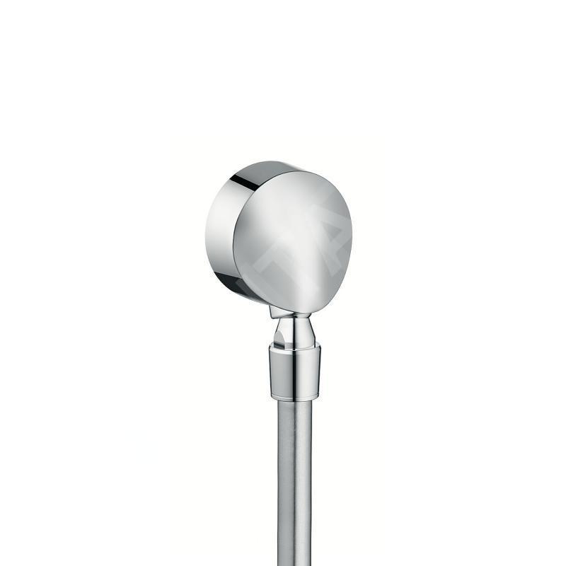 Hansgrohe Coudes - Raccordement du flexible Fixfit E avec clapet anti-retour et rotule, chrome 27505000