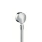 Hansgrohe Coudes - Raccordement du flexible Fixfit E avec clapet anti-retour et rotule, chrome 27505000