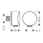 Hansgrohe Fixfit - Raccord de flexible Fixfit S, chrome 26453000