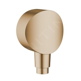 Hansgrohe Fixfit - Coude de raccordement S avec clapet anti-retour, bronze brossé 26453140
