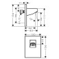 Hansgrohe Pulsify - Raccord de douche, noir mat 24139670