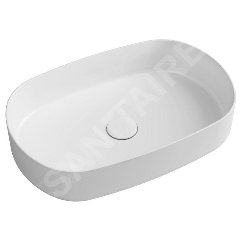 Sapho Infinity - Lavabo à poser, 550x360 mm, sans trop-plein, blanc mat 10NF65055-2L Sapho Infinity - Lavabo à poser, 550x360 mm, sans trop-plein, blanc mat 10NF65055-2L
