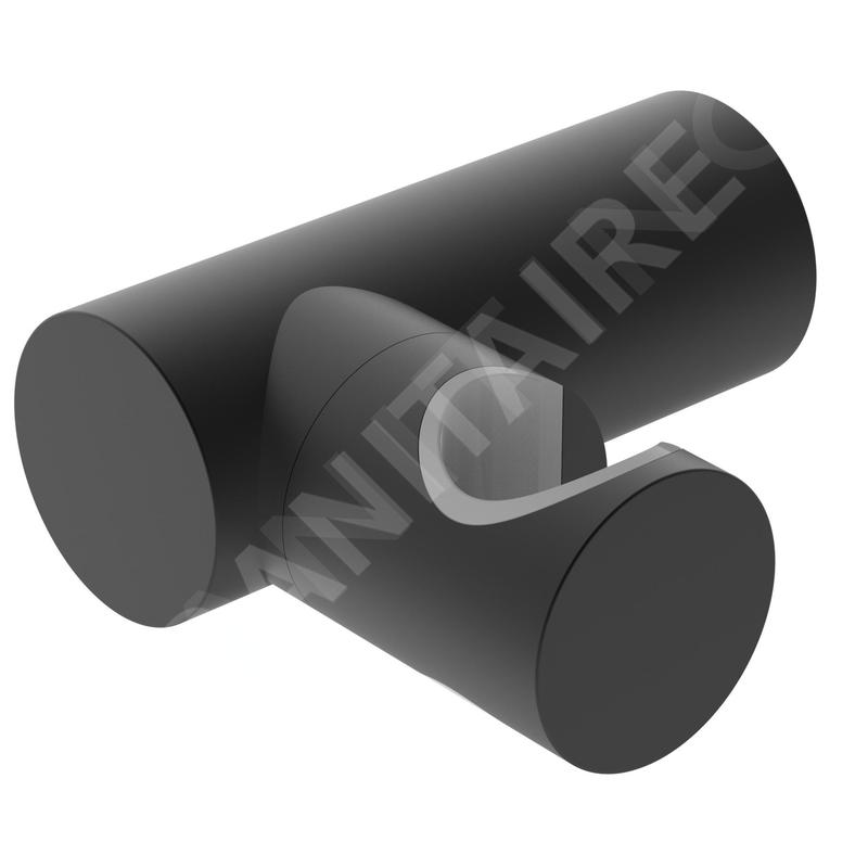 kielle Accessoires - Support mural de douchette, noir mat 20901024