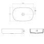 Sapho Infinity - Lavabo à poser, 550x360 mm, sans trop-plein, blanc mat 10NF65055-2L Sapho Infinity - Lavabo à poser, 550x360 mm, sans trop-plein, blanc mat 10NF65055-2L