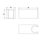 kielle Accessoires - Support mural de douchette, noir mat 20901034