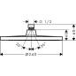 Hansgrohe Crometta - Douche de tête S 240 mm, chrome 26723000