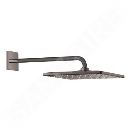 Grohe Rainshower - Douche de tête 310, Mono Cube 9,5 l/min, 1 jet, bras de douche 42 mm, Hard Graphite 26564A00