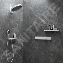 Hansgrohe Rainfinity - Douche de tête 360 avec raccord mural, 3jet, chrome 26234000