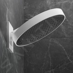 Hansgrohe Rainfinity - Douche de tête 360 avec raccord mural, 3jet, blanc mat 26234700