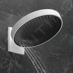 Hansgrohe Rainfinity - Douche de tête 360 avec raccord mural, 3jet, blanc mat 26234700