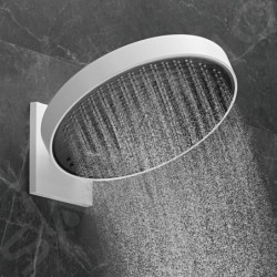 Hansgrohe Rainfinity - Douche de tête 360 avec raccord mural, 3jet, blanc mat 26234700