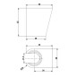 kielle Accessoires - Support mural de douchette, noir mat 20901044