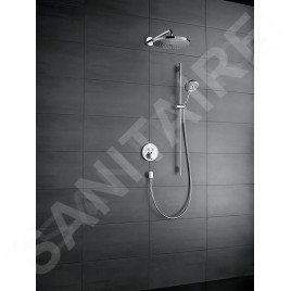 Hansgrohe Raindance Select S - Douche de tête 240, 2 jets, EcoSmart 9l/min, bras de douche 390 mm, chrome 26470000