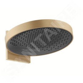 Hansgrohe Rainfinity - Douche de tête 360 avec raccord mural, 1jet, bronze brossé 26230140