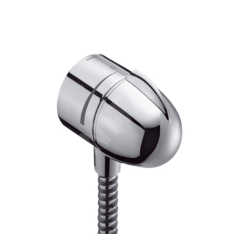 Hansgrohe Coudes - Raccordement du flexible Fixfit E Stop avec robinet d’arrêt, chrome 27452000