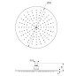 Ideal Standard Idealrain - Douche de tête, diamètre de 300 mm, noir A5803XG