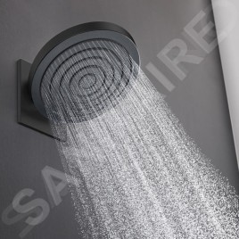 Hansgrohe Pulsify S - Douche de tête 260 avec raccordement, 2 jets, EcoSmart, noir mat 24151670
