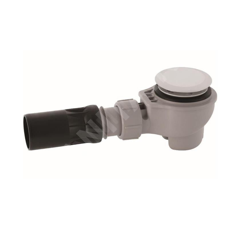 Geberit Accessoires - Garniture d’évacuation de douche d52 avec cache de la bonde d’évacuation, chrome 150.681.21.1