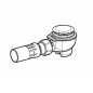 Geberit Accessoires - Garniture d’évacuation de douche d52 avec cache de la bonde d’évacuation, chrome 150.681.21.1