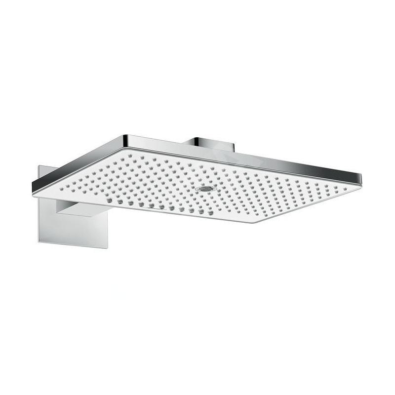 Hansgrohe Rainmaker Select - Douche de tête 460, 3 jets EcoSmart 9l/min, bras de douche 460 mm, blanc/chrome 24017400 Hansgrohe Rainmaker Select - Douche de tête 460, 3 jets EcoSmart 9l/min, bras de douche 460 mm, blanc/chrome 24017400