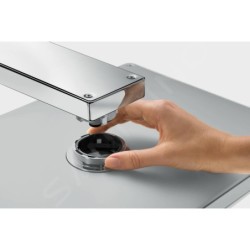 Hansgrohe Rainmaker Select - Douche de tête 460, 3 jets EcoSmart 9l/min, bras de douche 460 mm, blanc/chrome 24017400