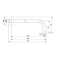 Ideal Standard ALU+ - Bras de douche 400 mm, noir B9445XG
