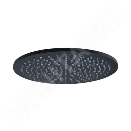 Paffoni Stick - Tête de douche, diamètre 225 mm, noir mat ZSOF074NO