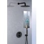 Paffoni Stick - Tête de douche, diamètre 225 mm, noir mat ZSOF074NO