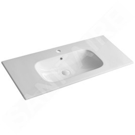 Sapho Sanovit Piedra - Lavabo pour meuble 101x47 cm, avec trop-plein, trou pour robinet, blanc 43101