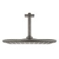 Grohe Rainshower - Douche de tête 310 Mono Cube 9,5l/min, avec bras de douche au plafond, Hard Graphite brossé 26566AL0