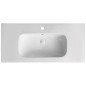 Sapho Sanovit Piedra - Lavabo pour meuble 101x47 cm, avec trop-plein, trou pour robinet, blanc 43101 Sapho Sanovit Piedra - Lavabo pour meuble 101x47 cm, avec trop-plein, trou pour robinet, blanc 43101