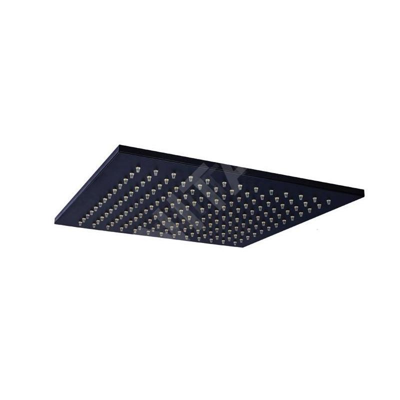 Paffoni Level - Tête de douche Syncro King, 300x300 mm, noir mat ZSOF078NO
