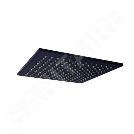 Paffoni Level - Tête de douche Syncro King, 300x300 mm, noir mat ZSOF078NO