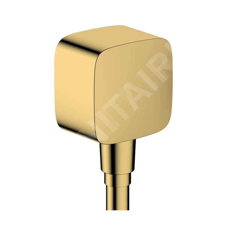 Hansgrohe Fixfit - Coude de raccordement avec clapet anti-retour, aspect d'or poli 26457990