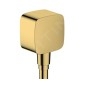 Hansgrohe Fixfit - Coude de raccordement avec clapet anti-retour, aspect d'or poli 26457990