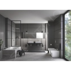 Grohe Rainshower SmartActive Cube - Douche de tête 310, bras de douche 430 mm, 2 jets, supersteel 26479DC0