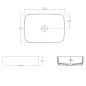Sapho Isvea - Vasque à poser, 36x50 cm, sans trop-plein, blanc mat 10NF65050-2L Sapho Isvea - Vasque à poser, 36x50 cm, sans trop-plein, blanc mat 10NF65050-2L
