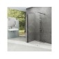 Ravak Walk-In - Paroi de douche Walk-in Wall 110, 1100x2000 mm, noir/verre transparent GW9WD0300Z1