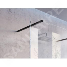 Ravak Walk-In - Paroi de douche Walk-in Wall 110, 1100x2000 mm, noir/verre transparent GW9WD0300Z1