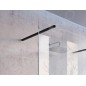 Ravak Walk-In - Paroi de douche Walk-in Wall 110, 1100x2000 mm, noir/verre transparent GW9WD0300Z1