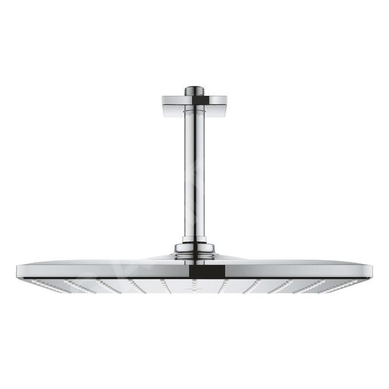 Grohe Rainshower - Douche de tête 310 Mono Cube 9,5 l/min, 1 jet, bras de douche de plafond 142 mm, chrome 26566000