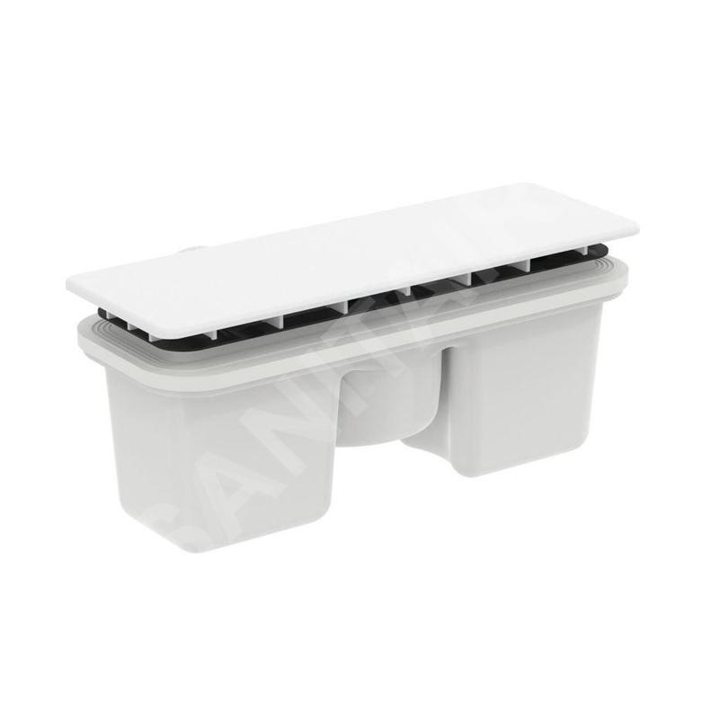 Ideal Standard Ultra Flat New - Garniture de vidage pour receveurs, blanc mat T4493V1