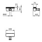 Ideal Standard Ultra Flat New - Garniture de vidage pour receveurs, blanc mat T4493V1